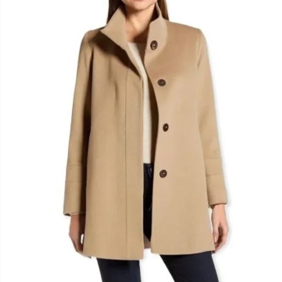 Fleurette Jackets & Blazers - Fleurette Italian Wool Peacoat Camel size 12